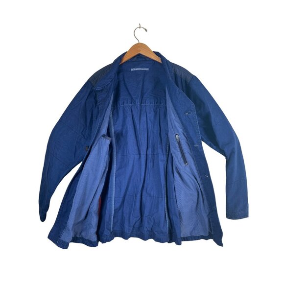 Tommy Bahama Mens Size 46 Chest Blue Jacket Country French Workwear Chore Jacket - Picture 8 of 12